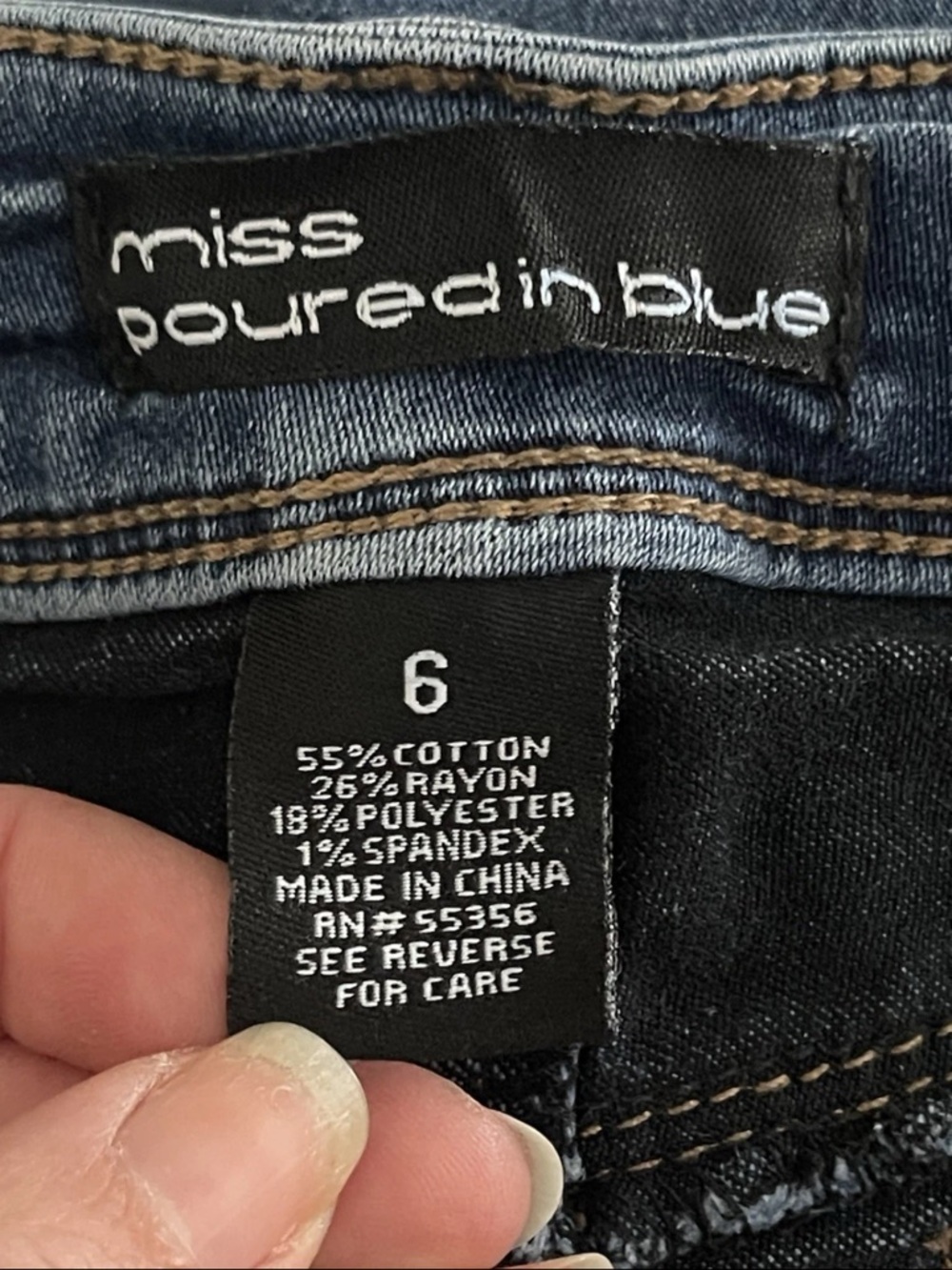 Slim Dark Indigo Women's Skinny Jeans - Picture 3 of 3